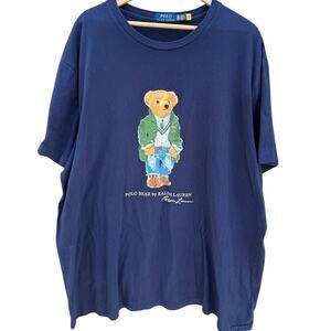 Polo Bear by Ralph Lauren blue t-shirt Size 2XB